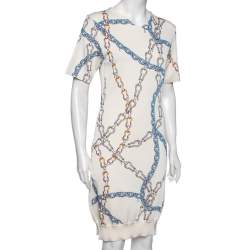 Shop Louis Vuitton Chain print t-shirt dress (1A9NPZ) by SkyNS