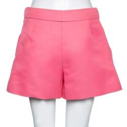 Pre Owned Louis Vuitton Pink Cotton Pleat Detailed Shorts M