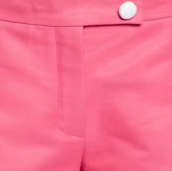 Pre Owned Louis Vuitton Pink Cotton Pleat Detailed Shorts M