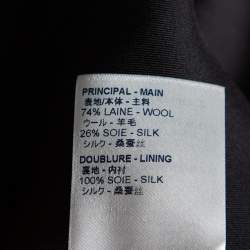 Pre Owned Louis Vuitton Multicolor Printed Wool Ruffle Trim Detail Dress M