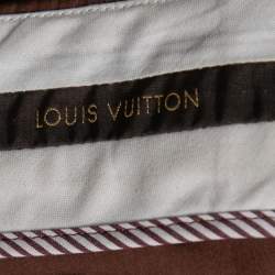 Louis Vuitton Brown Cotton Cropped Pants M