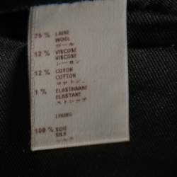 Louis Vuitton Brown Textured Wool Midi Skirt M