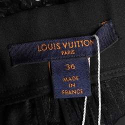 Louis Vuitton Black Sequined Straight Fit Pants S