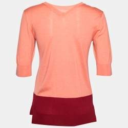 Pre Owned سويتر لوي فيتون تريكو كشمير وصوف وردي مقاس صغير ( سمول )