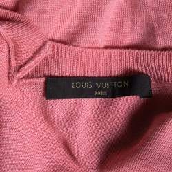 Pre Owned سويتر لوي فيتون تريكو كشمير وصوف وردي مقاس صغير ( سمول )