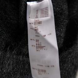 Pre Owned Louis Vuitton Black Wool Sequin Embellished Sweater Dress L
