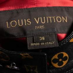 Louis Vuitton Black Leather Monogram and Studded Jacket M