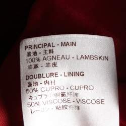 Louis Vuitton Black Leather Monogram and Studded Jacket M