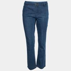 Louis Vuitton Blue Denim Straight Fit Jeans L