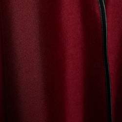 Louis Vuitton Burgundy Cashmere Silk Tie Up Poncho ( One Size )