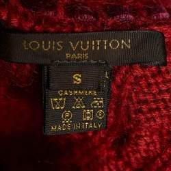 Louis Vuitton Red Wool & Cashmere Knit Sleeveless Sweater S
