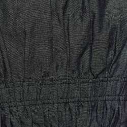 Louis Vuitton Dark Blue Cotton & Ramie Ruched Jacket S