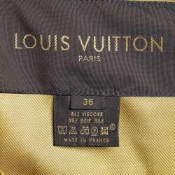 Louis Vuitton Gold Velvet Zip Front Cropped Jacket S