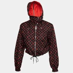 Louis Vuitton Black/Red Monogram Synthetic Reversible Windbreaker Jacket S
