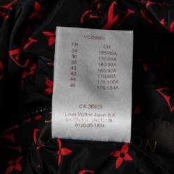 Louis Vuitton Black/Red Monogram Synthetic Reversible Windbreaker Jacket S