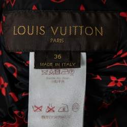 Louis Vuitton Black/Red Monogram Synthetic Reversible Windbreaker Jacket S