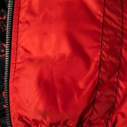 Louis Vuitton Black/Red Monogram Synthetic Reversible Windbreaker Jacket S