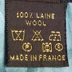 Louis Vuitton Blue Wool Button Front Cropped Jacket L