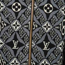 Louis Vuitton Black Since 1854 Monogram Knit Bomber Jacket XS    