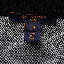 Louis Vuitton Black Since 1854 Monogram Knit Bomber Jacket XS    