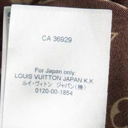 Louis Vuitton Brown Monogram Silk Sweater Dress XS