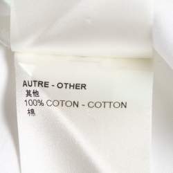 Louis Vuitton White Cotton Coat of Arms Print T-Shirt M