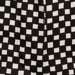 Pre Owned Louis Vuitton Brown & Beige Cotton Canvas Straight Leg Pants L