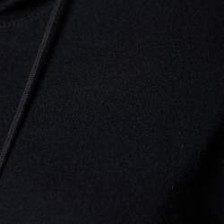 Louis Vuitton Black Cashmere Blend Love Detail Zip Front Hoodie S