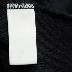 Louis Vuitton Black Cashmere Blend Love Detail Zip Front Hoodie S