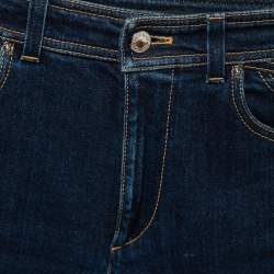 Pre Owned Louis Vuitton Blue Denim Skinny Jeans S Waist 26"