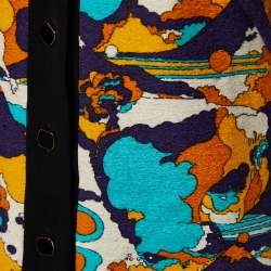 Pre Owned Louis Vuitton Multicolor Cotton & Linen Mini Dress M