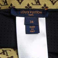 Louis Vuitton Black Neoprene Monogram Elastic Waist Leggings S