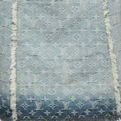 Louis Vuitton Blue Monogram Ombre Effect Jacquard Denim Mini Skirt M