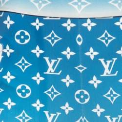 Louis Vuitton Blue Lagoon Monogram Knit Leggings M