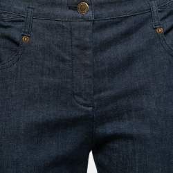 Pre Owned Louis Vuitton Dark Blue Denim Skinny Jeans L Waist 31"