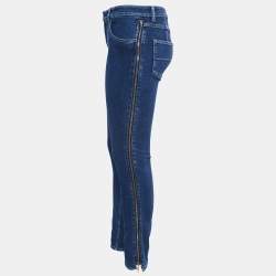 Pre Owned Louis Vuitton Dark Blue Denim Skinny Jeans M Waist 30"