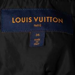 Louis Vuitton Black/Blue Mahina Monogram Synthetic Parka Jacket S