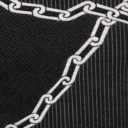 Louis Vuitton Black Cotton Quilted 3D Chain Effect Sweatshirt XS