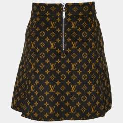 Louis Vuitton Monogram Jacquard Zip-Up Mini Skirt