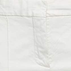 Louis Vuitton Off White Cotton Straight Fit Pants L