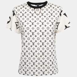 Louis Vuitton Black/Cream Monogram Cotton T-Shirt S Louis Vuitton