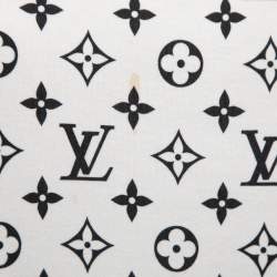Pre Owned Louis Vuitton Black/Cream Monogram Cotton T-Shirt S