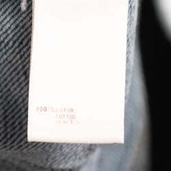 Louis Vuitton Blue Monogram Denim Straight Leg Jeans L Waist 34"