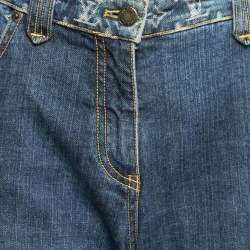 Louis Vuitton Blue Monogram Denim Straight Leg Jeans L Waist 34"