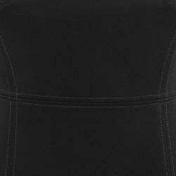 Pre Owned Louis Vuitton Black Crepe Cape Sleeve Short Dress S