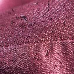 Louis Vuitton Burgundy Lurex Silk Midi Skirt M