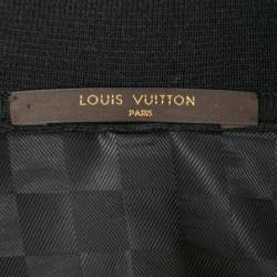 Louis Vuitton Black Cotton Knit Single Breasted Blazer S
