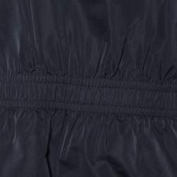 Louis Vuitton Black Silk Blend Bow Detail Top M