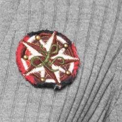 Louis Vuitton Grey Wool Rib Knit Button Front Cardigan M