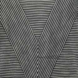 Louis Vuitton Black & White Striped Silk Knit T-Shirt XS